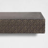 Large Rustic Embossed Wood Floating Wall Shelf - Black